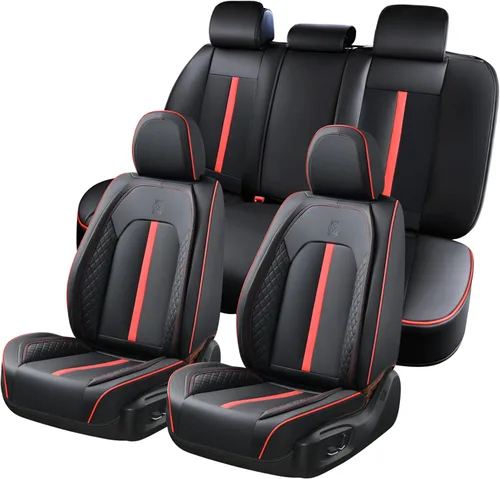 Miniatura 12 de Doogo Fundas de asiento de automóvil, fundas de asiento delantero para automóviles, protector universal de asiento de automóvil, fundas de asiento