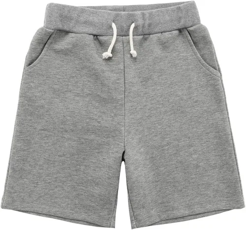 Miniatura 5 de UNCOO - Paquete de 2 pantalones cortos deportivos de tela deportiva saludable para niños (edad 3-12 años)