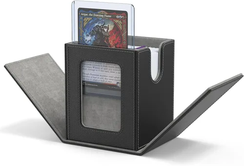 Miniatura 42 de Caja de almacenamiento de cartas ZLCA para cartas de intercambio, caja de cubierta de baraja MTG Commander con capacidad para más de 120 cartas
