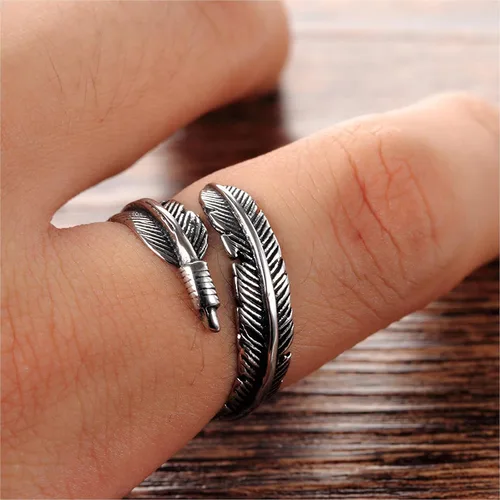 Miniatura 227 de Anillo de plata de ley 925, minimalista, ajustable, hecho a mano, para mujeres y niñas