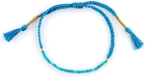 Miniatura 5 de Thecraftman - Pulsera trenzada de cuentas naturales, cristales energéticos, regalo para ella, pulsera de protección de hilo trenzado de mano