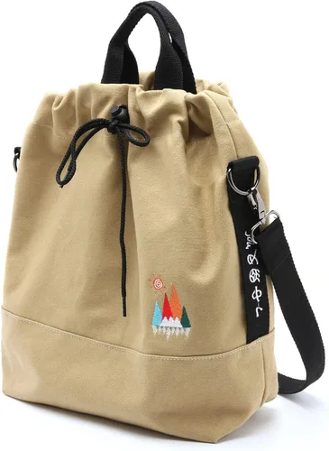 Miniatura 9 de Bolso de mano de lona para mujer, bolso de hombro informal, bolso de trabajo, bolso cruzado con bordado de sol