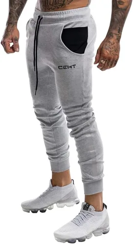 Miniatura 13 de Wangdo - Pantalones de gimnasio delgados para hombre, pantalones deportivos de entrenamiento cónicos, pantalones deportivos casuales para correr