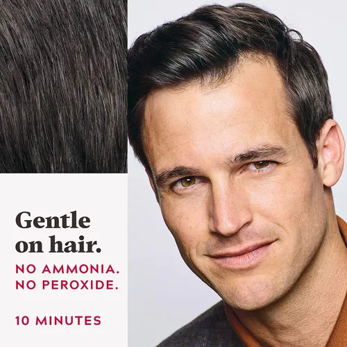 Miniatura 4 de Just For Men Easy Comb-In Color - Tinte para el cabello para hombre, fácil aplicación sin mezcla, con aplicador de peine, marrón oscuro, A-50