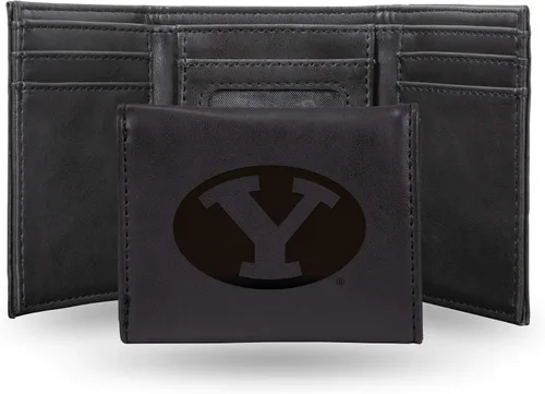 Miniatura 51 de NCAA Rico Industries - Billetera triple grabada con láser, con grabado láser, accesorio para hombre