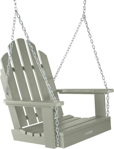 Miniatura 13 de highwood Classic Westport Adirondack - Columpio de porche para 1 persona, color negro