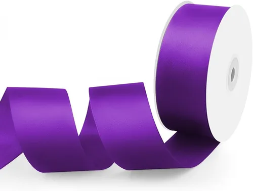 Miniatura 83 de Cinta de tela de satén de 1-1/2 pulgadas de ancho x 50 yardas, cinta negra perfecta para lazos de bricolaje, guirnaldas, envoltura de regalos