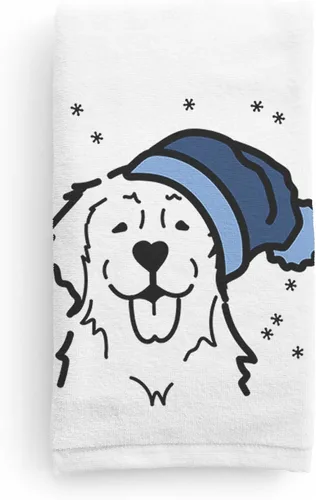 Miniatura 12 de Inkopious Gorro de invierno Airedale Terrier Toalla de mano decorativa - Decoración navideña para el hogar