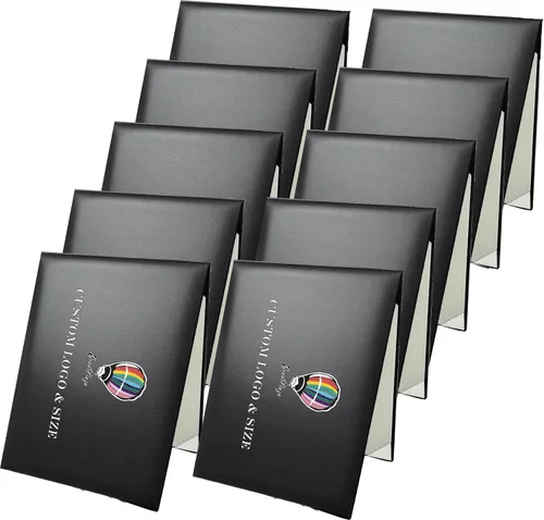 Miniatura 36 de Gradplaza Cubierta de diploma personalizada para graduación, documentos, soporte de diploma de certificado de cuero sintético liso