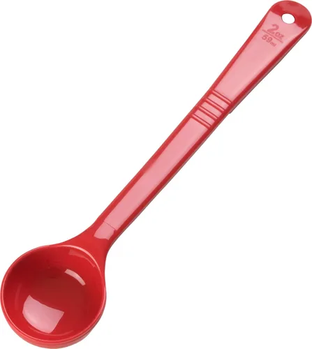 Miniatura 6 de Carlisle FoodService Products Measure Miser - Cuchara medidora de plástico con mango largo, 2 onzas, color rojo (paquete de 2)