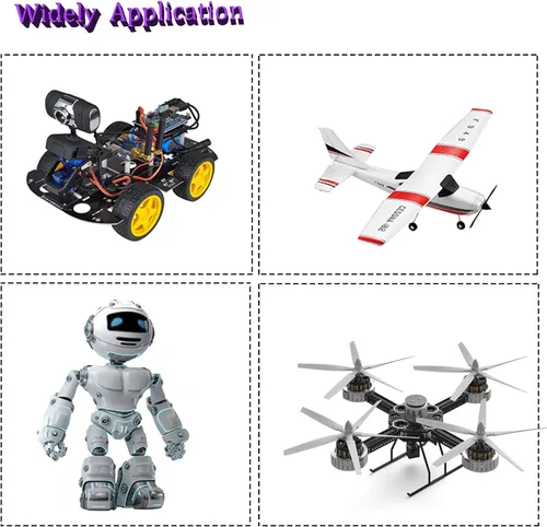 Miniatura 7 de 2 piezas MG995 Micro servomotor, 180° Metal Gear Servo Servo 44.1 lbs Digital de alta velocidad Servo Motor para RC Robot Brazo Helicóptero Avión