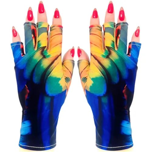 Miniatura 72 de ManiGlovz - Guantes de uñas originales con protección UPF 50+ UV Guantes de manicura de gel y guantes anti UV sin dedos para mujeres Se pueden