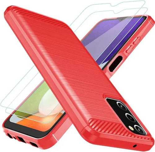 Miniatura 8 de Osophter Funda para Galaxy A03S con 2 protectores de pantalla que absorbe los golpes, goma TPU flexible, funda protectora para teléfono celular