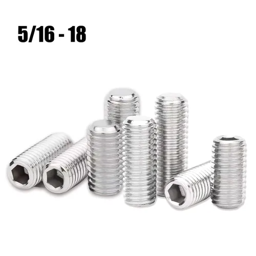Miniatura 2 de MFLAMO Tornillos hexagonales de 5/16-18 x 1-1/4" (15 piezas)