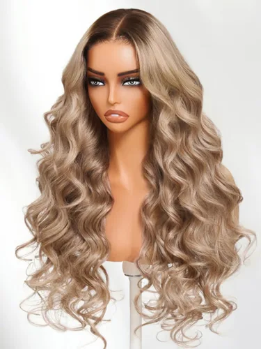Miniatura 19 de UNICE Bye Bye Slip Peluca de Capas Emplumadas con Raya Lateral de Cabello Humano Sin Pegamento con Tiras de Silicona Seguras y Cordón Densidad 200%