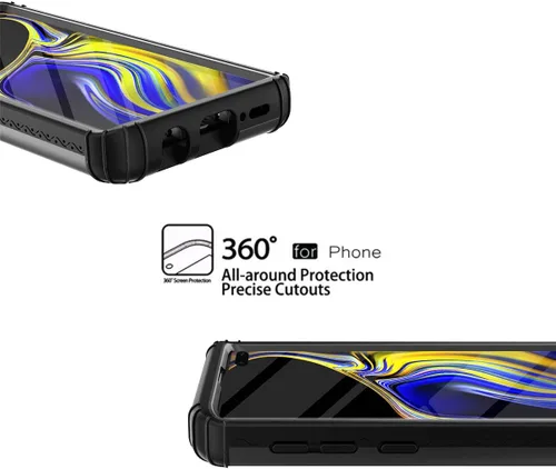 Miniatura 8 de WeLoveCase Funda tipo cartera para Galaxy S10 Defender con espejo oculto, tres capas a prueba de golpes, protección resistente, funda protectora