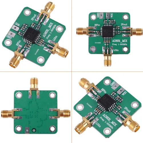 Miniatura 6 de AD831 transductor de alta frecuencia módulo mezclador RF 500MHz ancho de banda mezcla abajo mezcla mezclador equilibrado doble convertidor