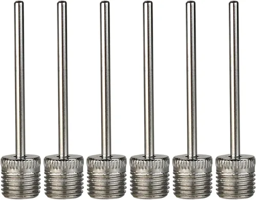 Miniatura 5 de 3/6 Uds Bolas de acero inoxidable Bombas de inflado Aguja de inflado de aire Bombas de Aguja para Baloncesto Pelotas de Fútbol Pelotas de Voleibol