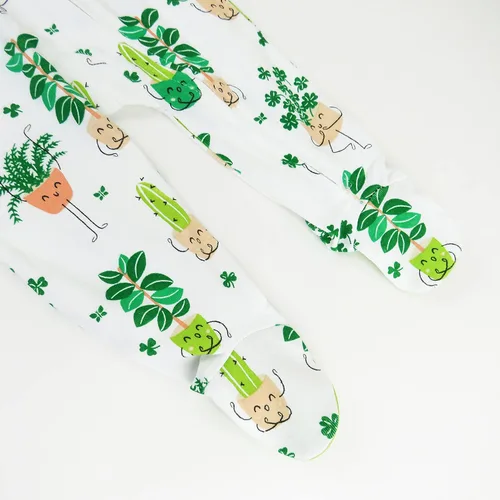Miniatura 3 de HonestBaby Footed Sleep & Play Pajamas Organic Cotton for Infant Baby Girls (LEGACY)