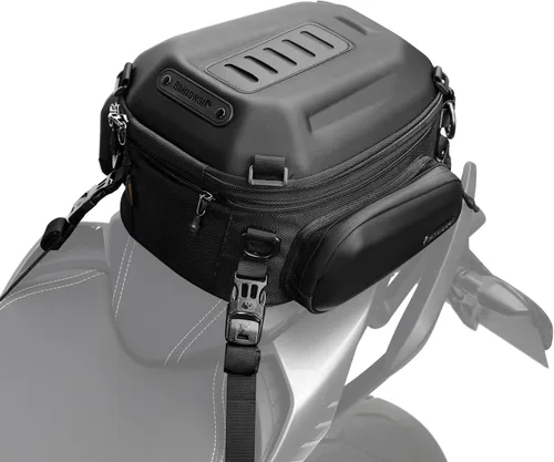 Miniatura 9 de Rhinowalk Bolsa Trasera para Motocicleta, Expandible de Cáscara Dura, Equipaje de Viaje de 12-18 L, Resistente al Agua, para Todo Tipo