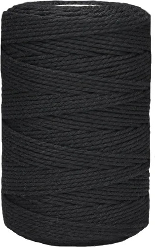 Miniatura 19 de Cuerda de cordel, 500 pies de algodón para carniceros de cocina, cuerda de cocina para manualidades, asar, envolver regalos, decoración de Blanco