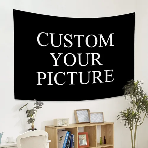 Miniatura 9 de Canessioa Tapiz personalizado para cargar imágenes personalizadas, tapiz personalizado, pancarta, logotipo, diseño de texto, tapiz para colgar