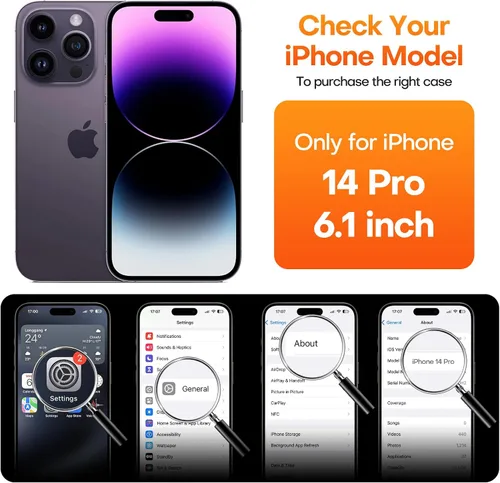 Miniatura 2 de ImpactStrong Protector Magnético Diseñado para Funda iPhone 13 [Protección de Cámara] [Probado contra Caídas de Grado Militar]
