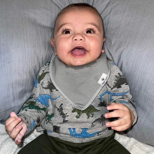 Miniatura 4 de DiaperSquad's 100% Organic Cotton Baby Drool Bibs, Super Absorbent & Adjustable Baby Bibs for Drooling and Teething Neutro