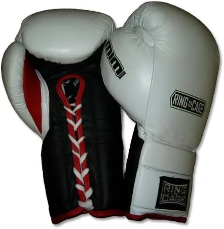Miniatura 2 de Guantes de combate de espuma MiM-Foam Deluxe de 20 onzas, 22 onzas, 24 onzas, con cordones para Muay Thai, MMA, Kickboxing, Boxeo