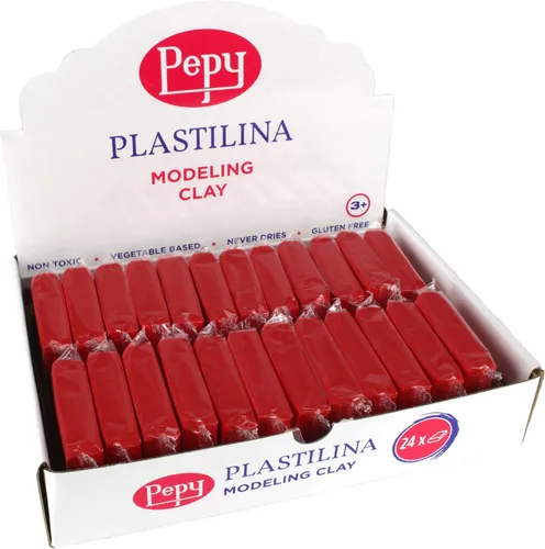 Miniatura 8 de Pepy Plastilina - Arcilla de modelado reutilizable y no secada; juego de 24 barras, 1.4 onzas cada una, perfecta para proyectos de arte y Azul claro