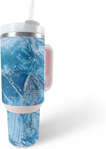 Miniatura 11 de MightySkins Skin - Vaso de vinilo compatible con Stanley The Quencher H2.0 FlowState de 40 onzas, mosaico de cebra, protectora, duradera y única