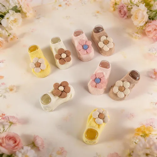 Miniatura 3 de Calcetines para bebé niña, calcetines de agarre para recién nacidos, calcetines prematuros, artículos esenciales para recién nacidos