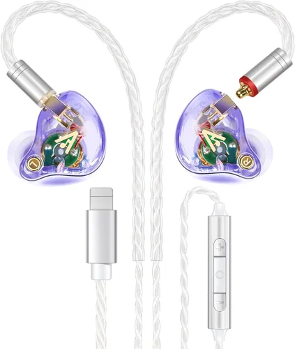Miniatura 45 de Vibes 202 - Auriculares con cable - Auriculares HiFi in Ear Monitor - Auriculares profesionales con aislamiento de ruido - Sonido claro, graves