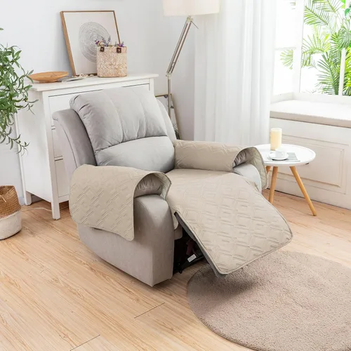 Miniatura 2 de Genina Juego de 2 Fundas de Reposabrazos para Sofá 100% Impermeables, Fundas para Reposabrazos de Sofá, Sillón, Protectores Antideslizantes