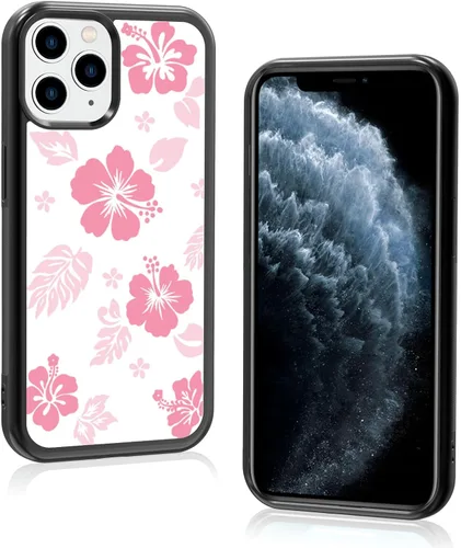 Miniatura 49 de Funda para iPhone 8 Plus y iPhone 7 Plus, linda funda Kawaii azul hibisco hawaiano floral estética floral para niñas preppy mujeres