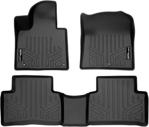 Miniatura 11 de SMARTLINER Alfombrillas de piso de ajuste personalizado, forro de segunda fila, color negro para Kia Sorento 2011-2013