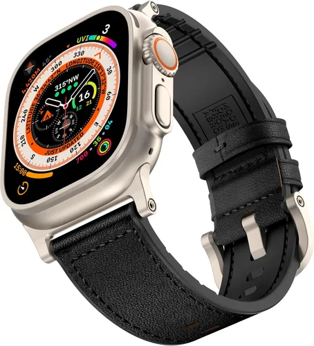 Compatible con Apple Watch Band de 1.929 in 1.811 in 1.772 in 1.732 in 1.654 in, correas híbridas de silicona Mifa para hombres y mujeres, correa de