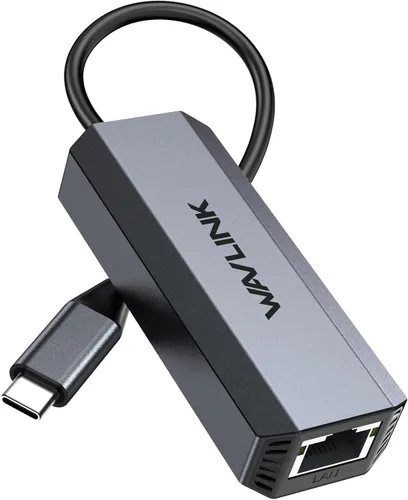 Adaptador USB C a Ethernet 5G, adaptador Ethernet WAVLINK 5G para laptop, compatible con dispositivo tipo C a red para MacBook, XPS, iPad Pro-USB3.1
