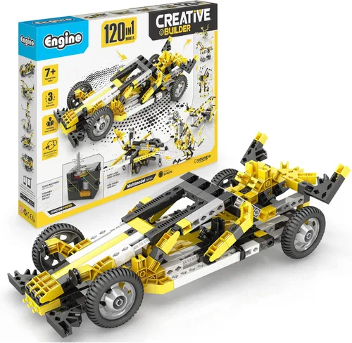 Miniatura 9 de Engino - Juguetes de construcción Inventor, 30 modelos motorizados, kit de ingeniería STEM para niños de 7 años en adelante, juguetes