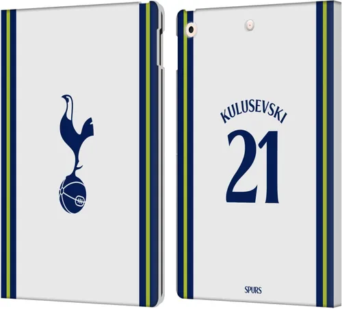 Miniatura 14 de Head Case Designs Officially Licensed Tottenham Hotspur F.C. Cristian Romero 2022/23 Players Home Kit Leather Wallet Case Compatible with Apple iPad