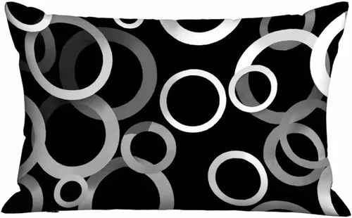 Miniatura 17 de Mugod Funda de cojín con diseño de lunares negros, sin costuras, para cama, sofá, oficina, 20 x 30 pulgadas