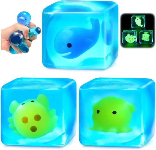 Miniatura 3 de Juguetes sensoriales para la ansiedad con forma de cubo para niños y adultos con autismo, pelotas antiestrés para adultos, juguetes blandos