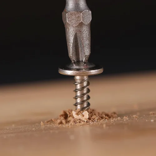 Miniatura 6 de Tornillos de chapa metálica #8 de 1-1/2 pulgadas, 100 tornillos de acero inoxidable 410 tornillos autorroscantes rápidos de cabeza de armadura