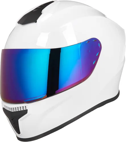 Miniatura 10 de Cascos integrales de motocicleta para adultos, hombres y mujeres DOT con visera tintada, modelo MD-813 para bicicleta de calle y carreras