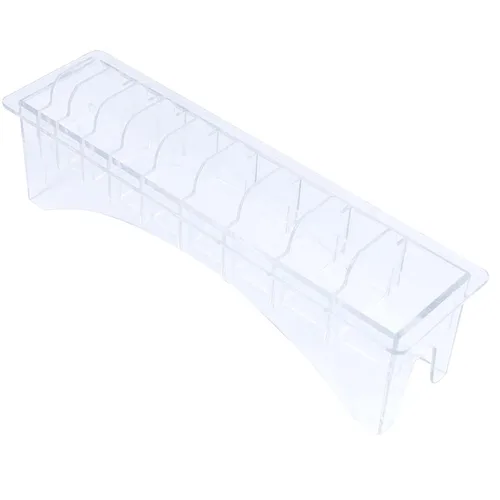 AUEAR, Organizador de soporte para cortapelos profesional, con 10 ranuras, caja de almacenamiento de protectores de peluquería rectangulares para