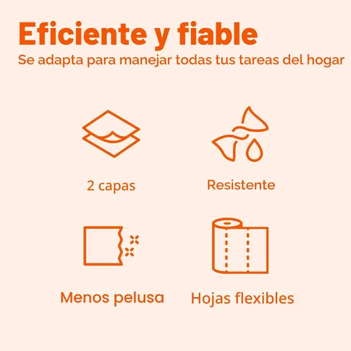 Miniatura 5 de Amazon Basics Toallas de papel Flex-Sheets de 2 capas, 2 rollos Basics = 6 rollos regulares, valor diario con 150 hojas por rollo, el empaque puede