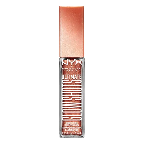 Miniatura 10 de NYX PROFESSIONAL MAKEUP Ultimate Glow Shots, sombra de ojos líquida, sombra de ojos brillante de larga duración con vitamina C - Clementine Fine