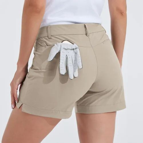 Miniatura 45 de Willit Pantalones cortos de golf de 4.5 pulgadas para mujer, de secado rápido, casuales, con bolsillos, resistentes al agua