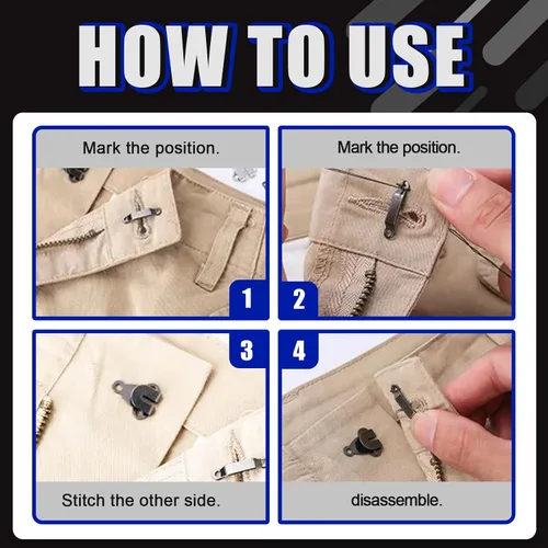 Miniatura 6 de Glarks 152 pares de ganchos y ojos de costura de 3 estilos con kit de broches para coser, 4 colores de cierres de gancho y ojal, botones a presión