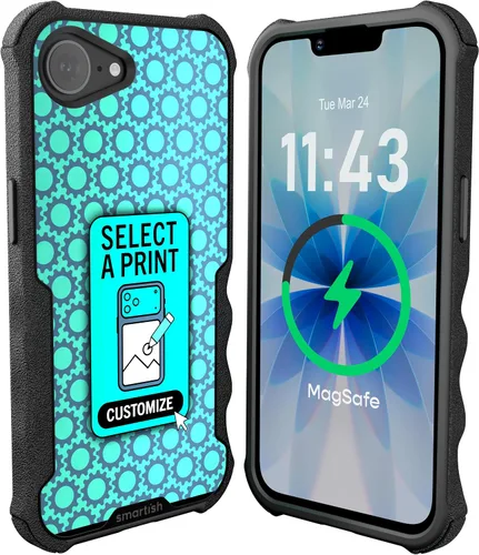 Miniatura 100 de Smartish Funda para iPhone 12 Pro Max Armor - Gripzilla [resistente + protectora] Funda de agarre delgada y resistente - Black Tie Affair